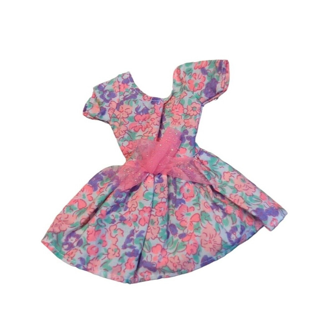 Barbie Fashion Greeting Card Happy Birthday #6 Outfit Dress Floral Vintage